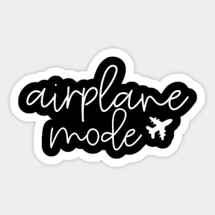 Womens Travel Lover Airplane Mode for Women Airplane Mode Adventure Sticker